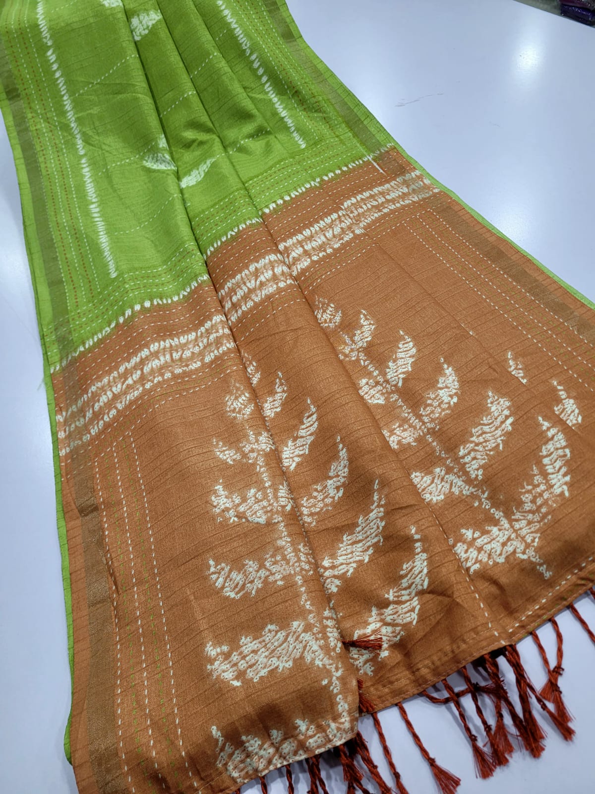 Semi tusser silk