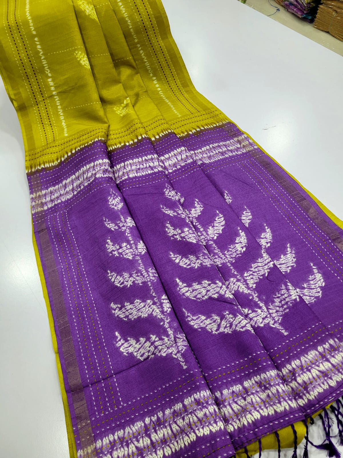 Semi tusser silk